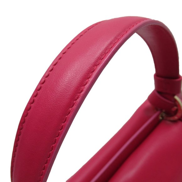BVLGARI handbag shoulder bag leather pink ladies g3915a - Picture 3 of 5